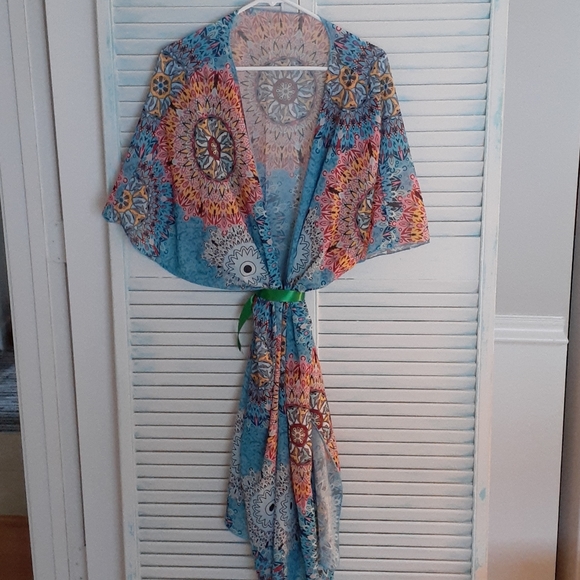 Olrain Other - Patterned Beach Coverup
